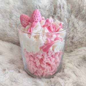 Vela de Postre de Chuche de Fresa