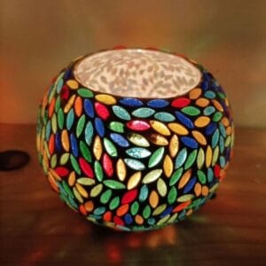 Portavelas árabe lágrima