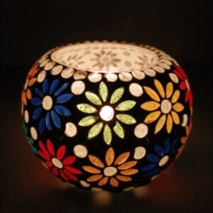 Portavelas árabe margarita