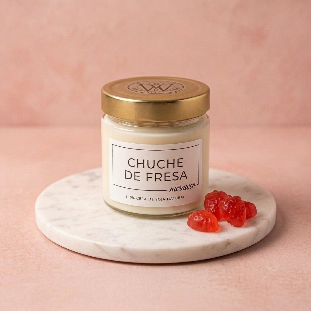 Vela de Chuche de Fresa