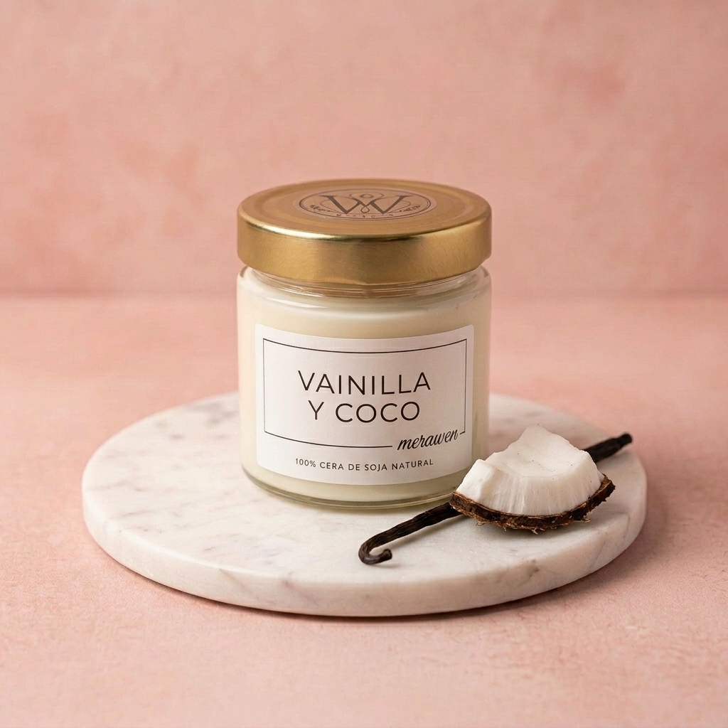 Vela de Vainilla y Coco